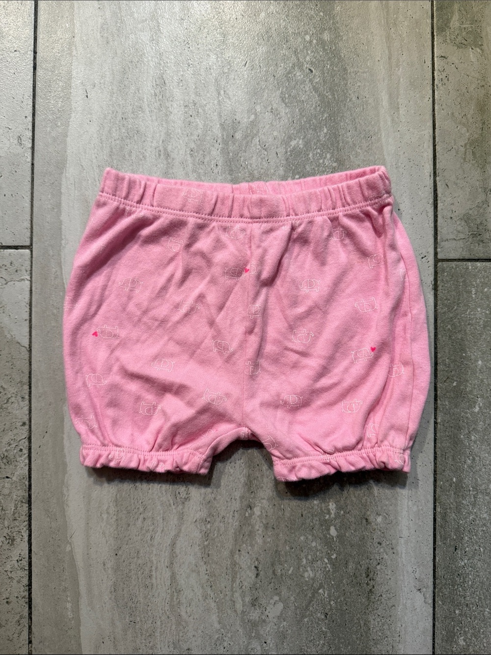 Little Wonders Pink Elastic Waist Cotton Shorts